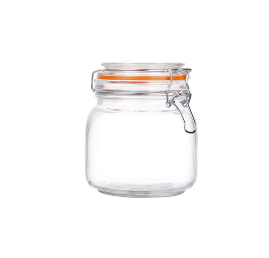 Glass Food Jam Storage Jar Container 14 x 10.5 cm 7766