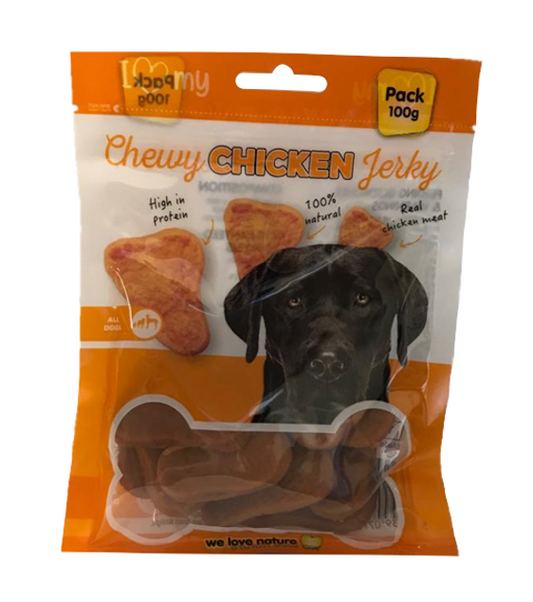 Pet Dog Treats Chewy Chicken Jerky 100g 77855