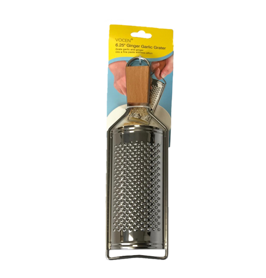 Large Metal Ginger Garlic Fine Grater Plane with Handle 6.25" 7800