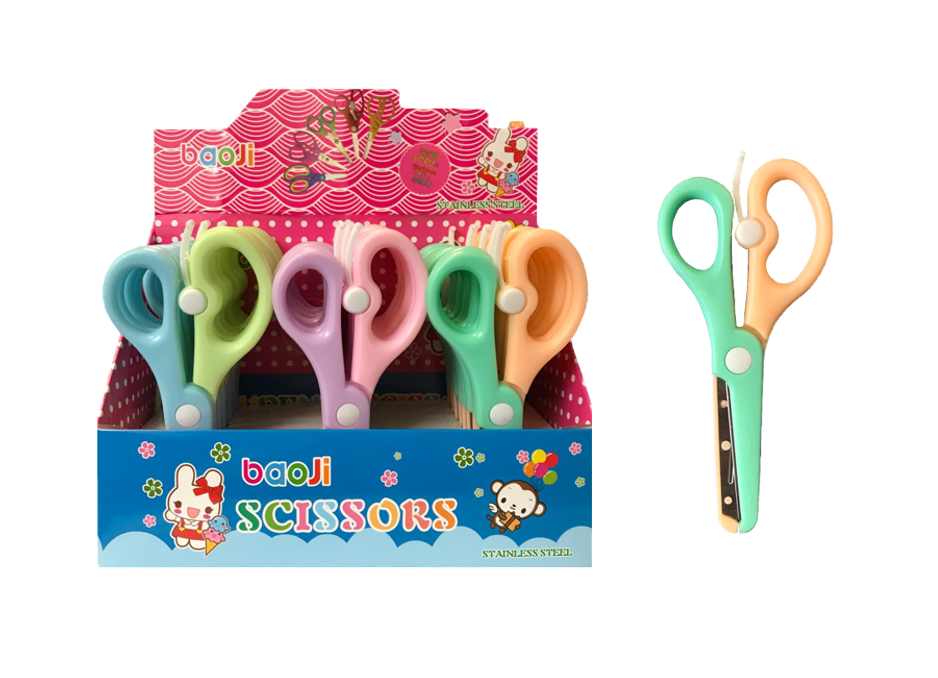 Dual Candy Coloured Paper Scissors 13.5 cm Assorted Colours 7809