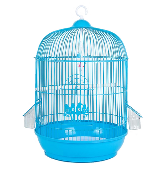 Round Metal Bird Cage 31 x 44 cm Assorted Colours 7287
