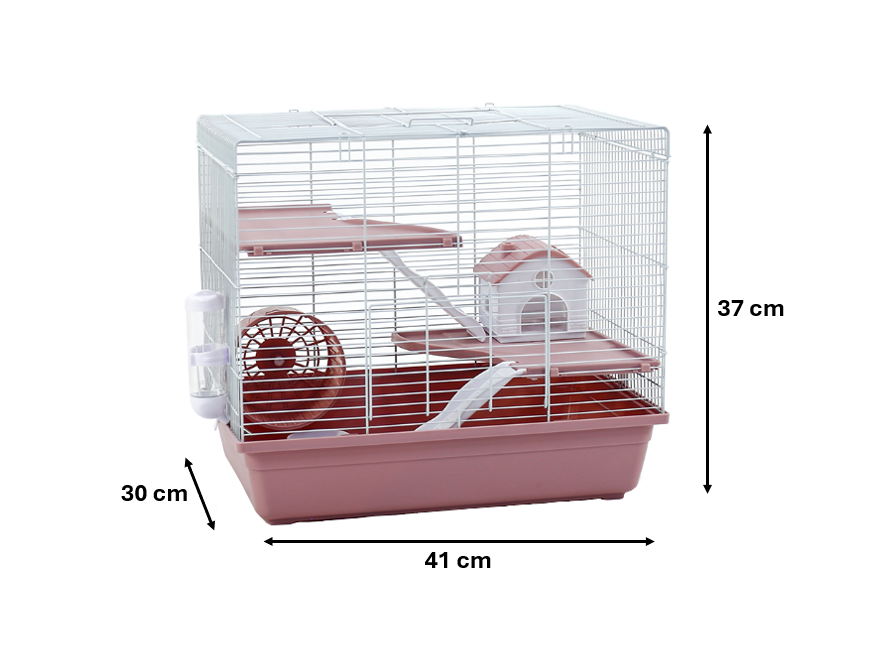 Dayang Pet Hamster Mouse Rodent Cage 37 x 41 x 30 cm Assorted Colours 7835