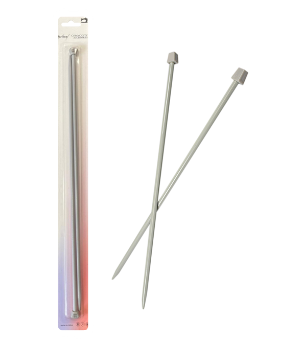 Plastic Knitting Needles 5Mm Pack Of 2