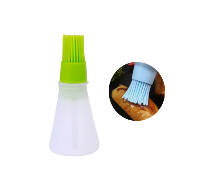 Oil  / Melted Butter Silicone Basting Pastry Brush Bottle 11Cm Assorted Colours