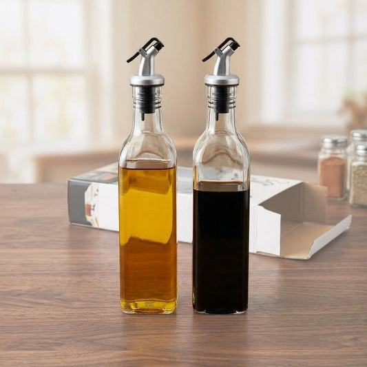 Glass Cruet Set 250Ml Capacity, 2 – Pack, 440G Total Weight