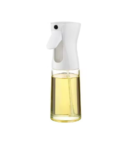 Glass Oil And Vinegar Spray Bottle With Plastic Top 200Ml Assorted Colours
