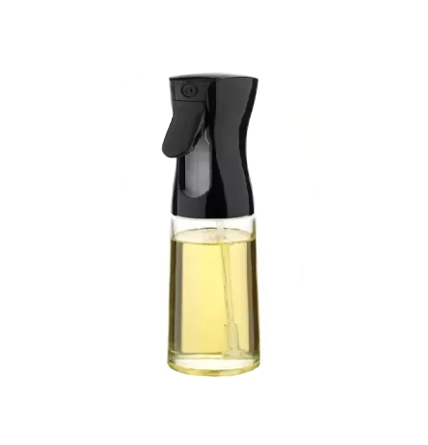 Glass Oil And Vinegar Spray Bottle With Plastic Top 200Ml Assorted Colours