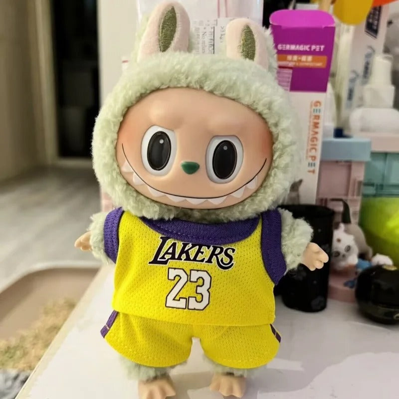 Labubu Outfit Lakers Style Basketball Kit