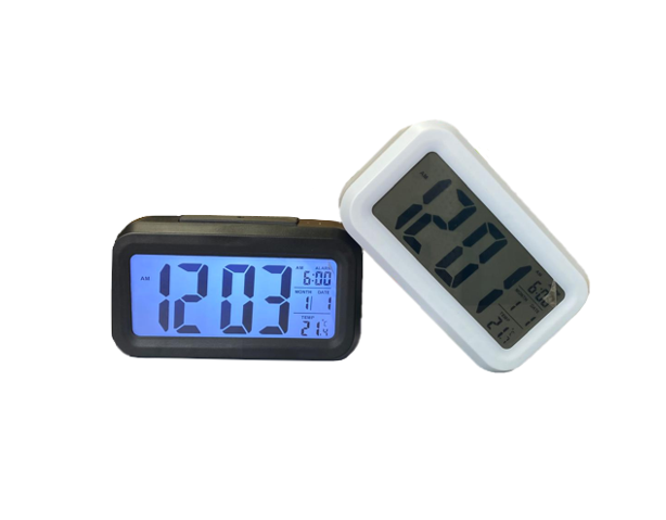 Bedroom Lcd Digital Display Alarm Clock 14 X 7.5 X 4.7Cm Assorted Colours