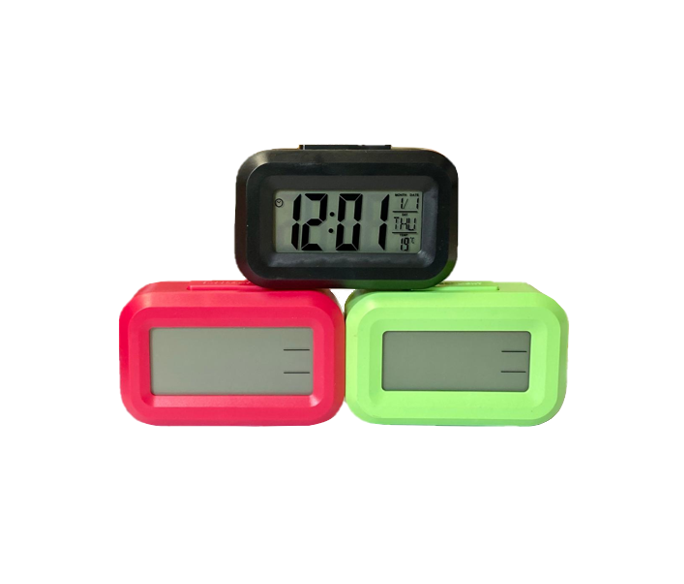 Mini Bedroom Digital Alarm Clock 8.9 X 5.5 X 2.8Cm Assorted Colours