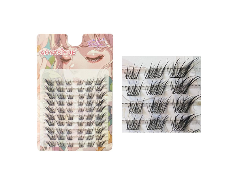 Aoyasiyue Fake False Individual Manga Style Cluster Eyelash Pieces
