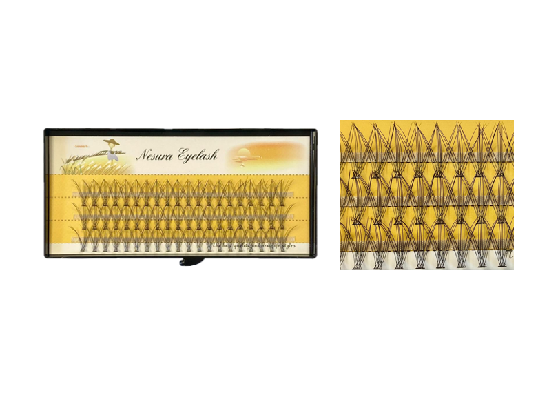 Nesura Fake False Individual 0.07 C Curl Cluster Eyelash Pieces 14Mm
