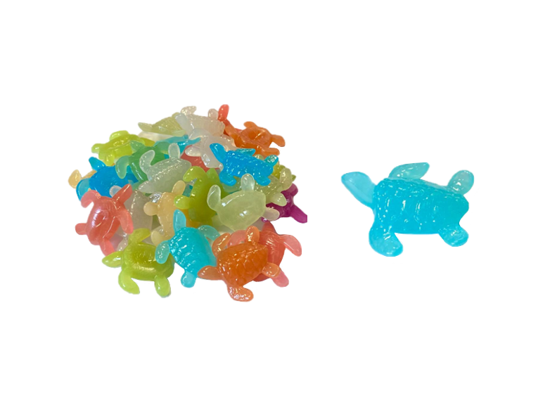 Plastic Aquarium Fish Tank Luminous Sea Life / Shells Decoration 70G Assorted Designs And Colours