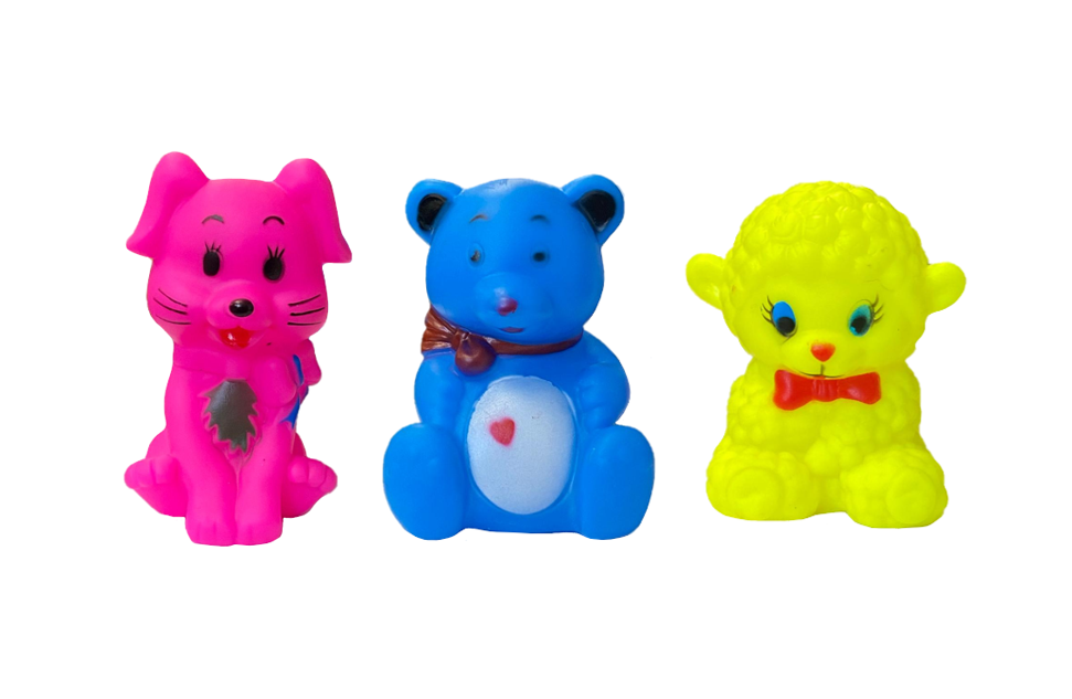 Pet Dog Toy Squeaky Animal 7.5 - 9.5Cm Assorted Colours And Designs