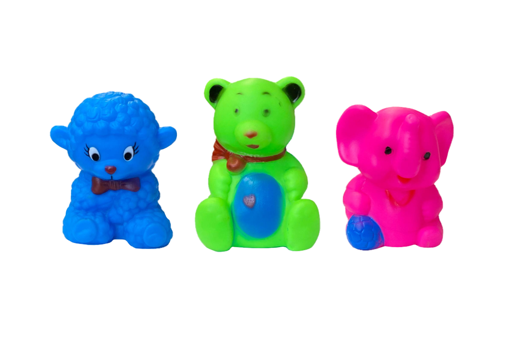 Pet Dog Toy Squeaky Animal 7.5 - 9.5Cm Assorted Colours And Designs