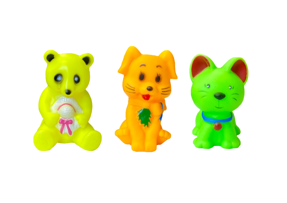 Pet Dog Toy Squeaky Animal 7.5 - 9.5Cm Assorted Colours And Designs