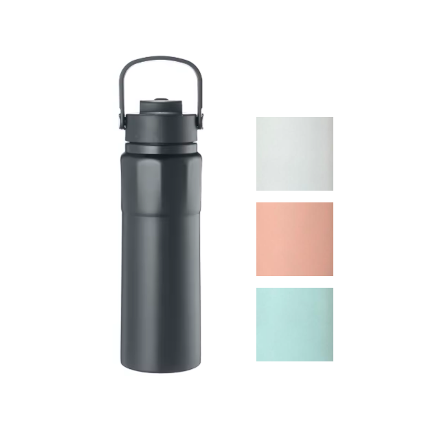 Stainless Steel Water Drinking Travel Thermos Flask Tumbler With Handle 750Ml Assorted Colours