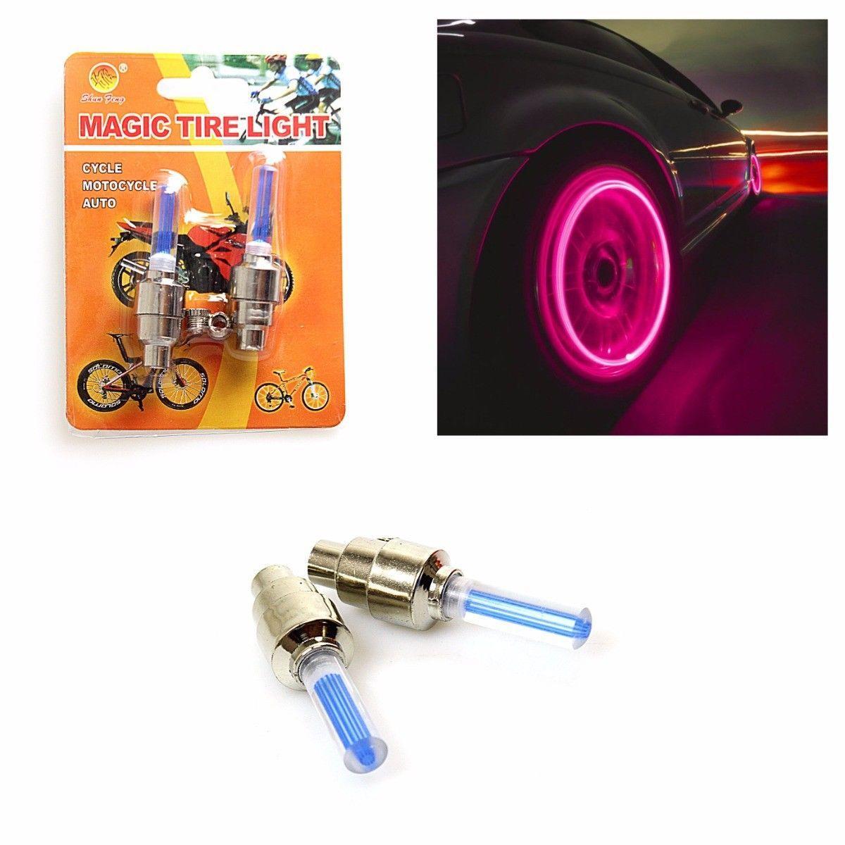 Magic Bike Bicycle Tyre Wheel Light 5.8Cm Pack Of 2 Assorted Colours