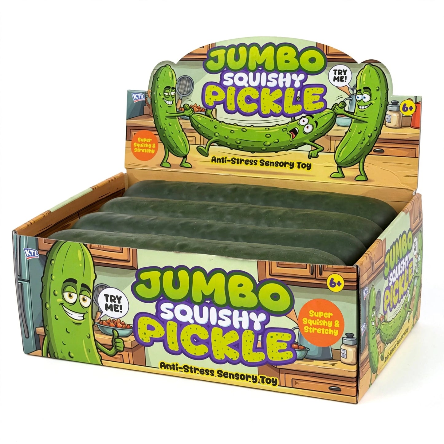 XXL Viral Jumbo Squishy Pickle - Giant Squish Sensory Fidget Toy - UK Certified