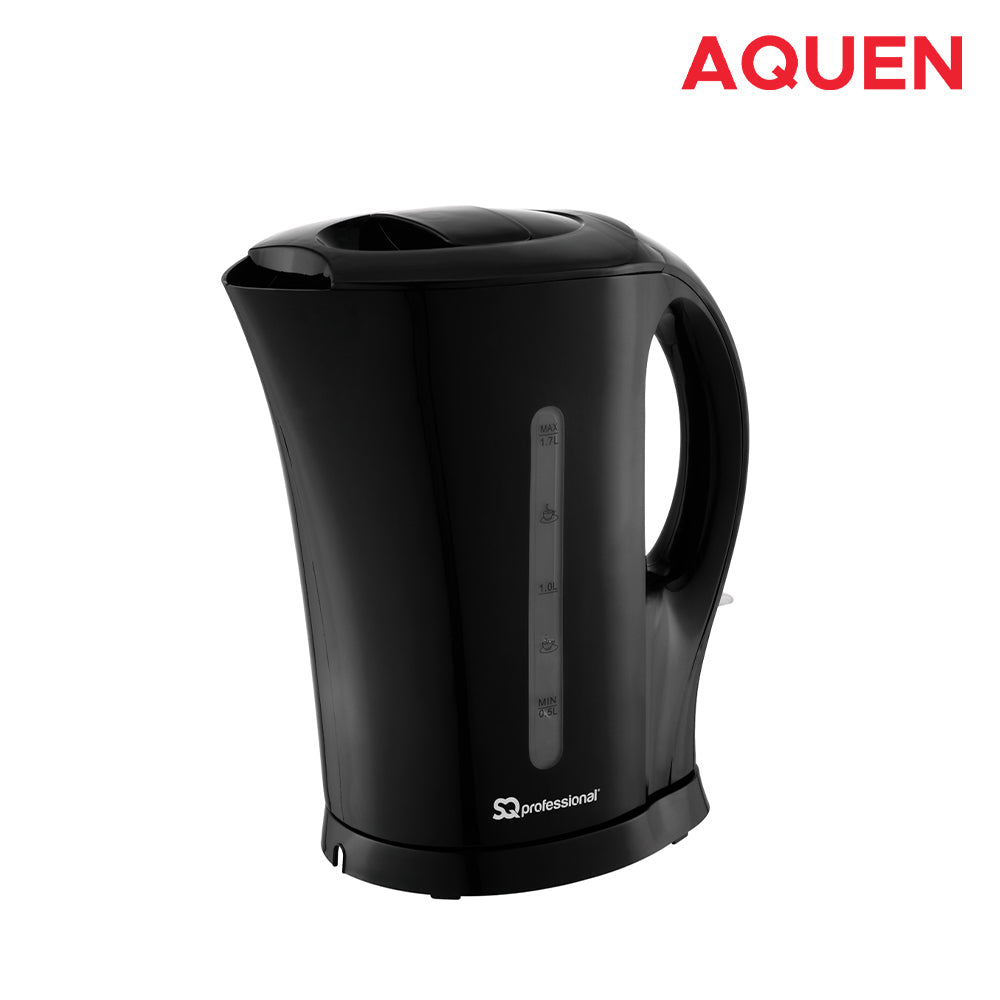Sq Professional Aquen Plastic Kettle 1.7 Litre 2200W Black