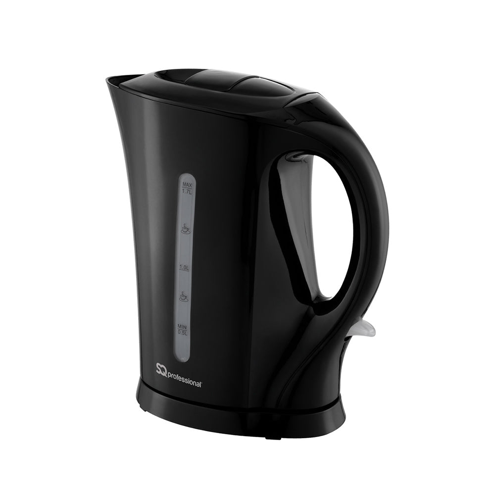 Sq Professional Aquen Plastic Kettle 1.7 Litre 2200W Black