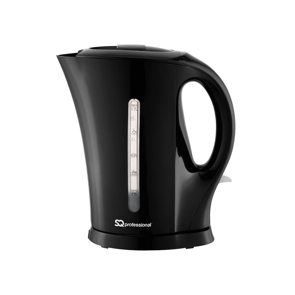 Sq Professional Aquen Plastic Kettle 1.7 Litre 2200W Black