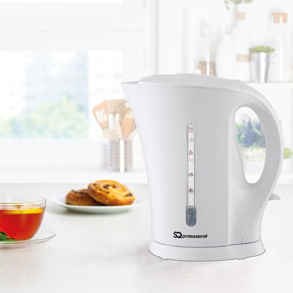 Sq Professional Aquen Plastic Kettle 1.7 Litre 2200W White