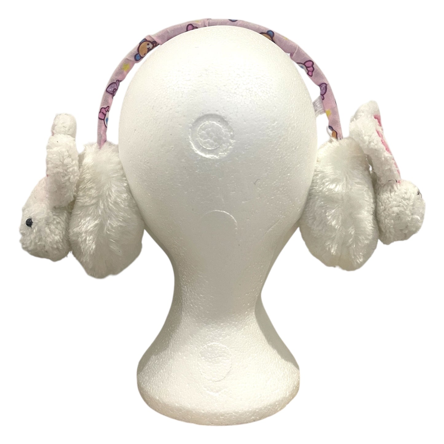 Kids Cute Fluffy Thermal EarMuffs Easter - White Bunny
