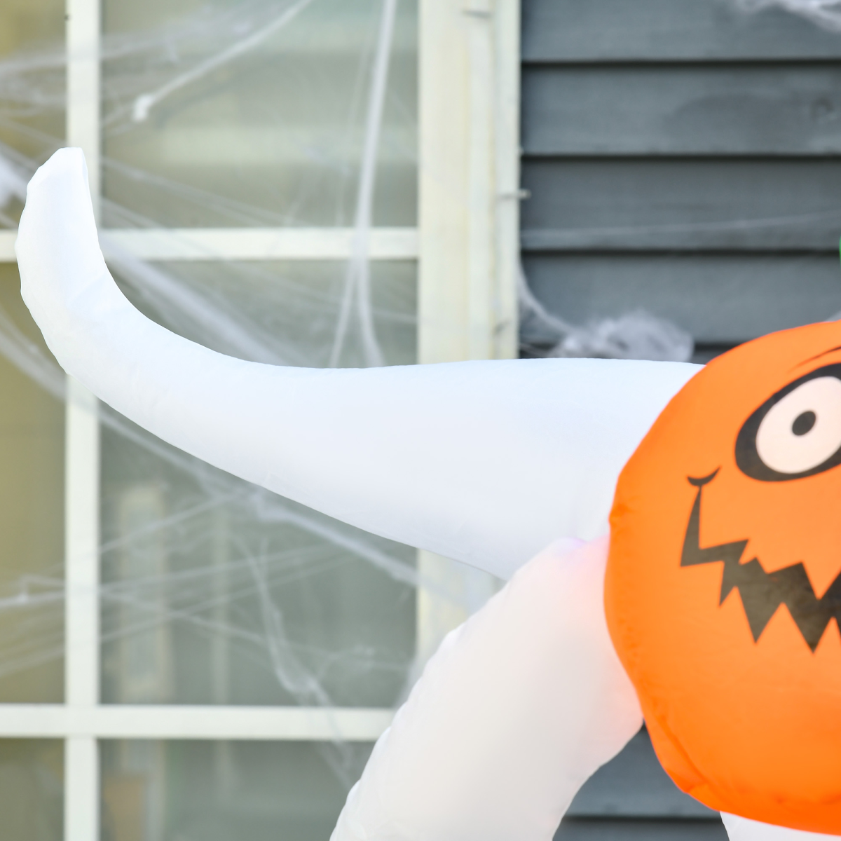 6FT 1.8m LED Halloween Inflatable Deco Floating Ghost & Pumpkin Party Outdoors