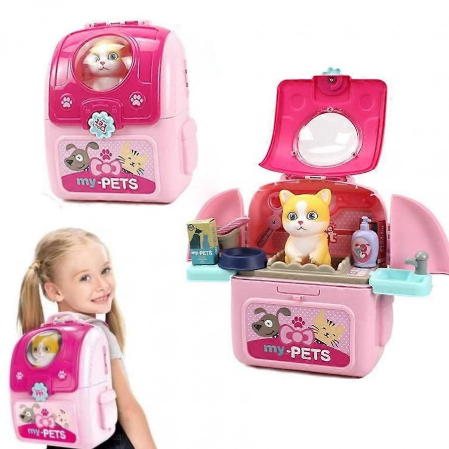 My Pets Pink Cat Backpack