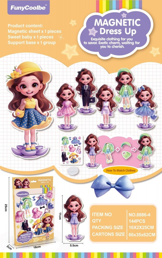 Magnetic Dress-Up Set With Stand & Baby