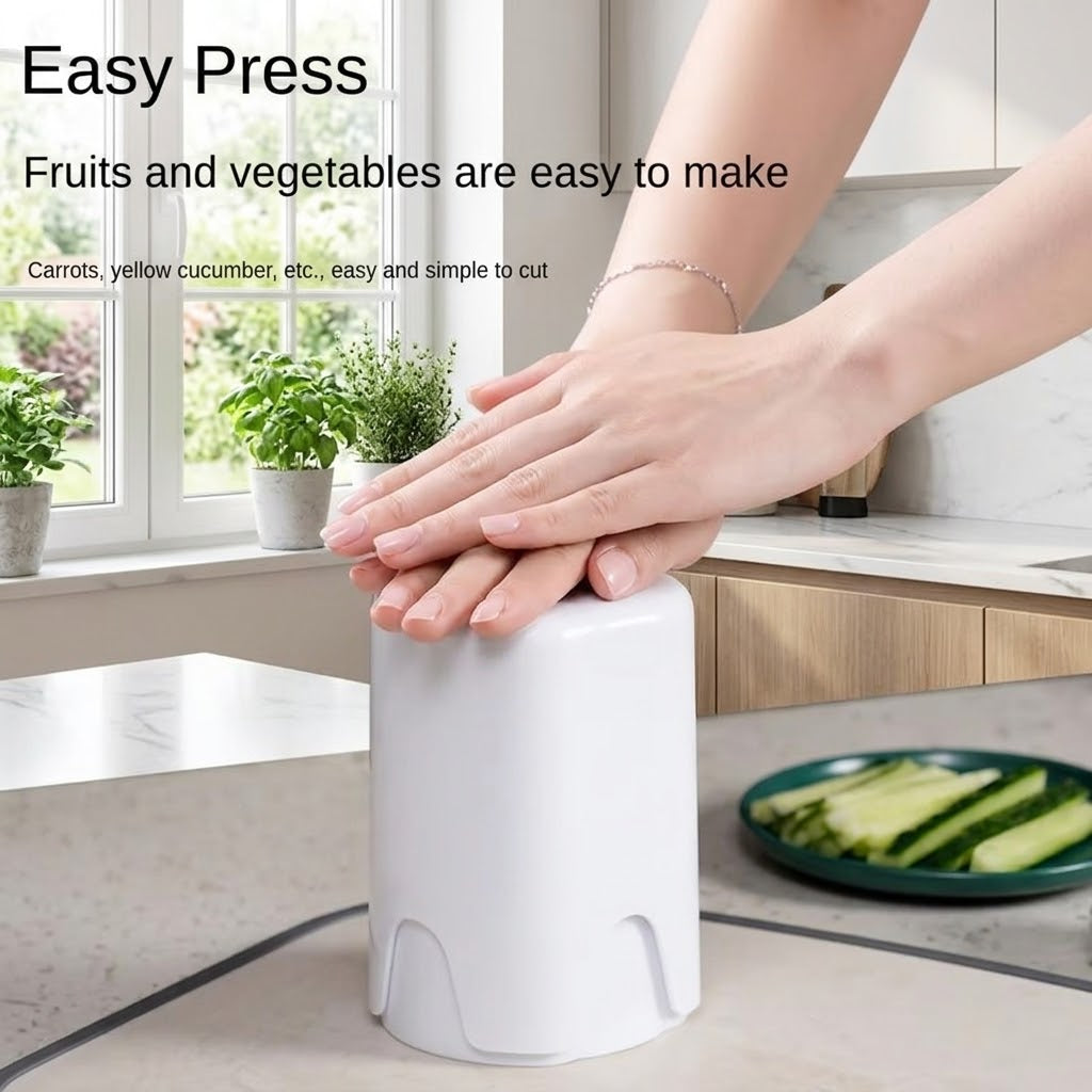 Perfect Fries Potato Chips Cutter Slicer – One – Step Vegetable Fry Cutter With Stainless Steel Blade