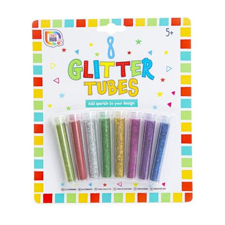 8 Pack Glitter Tubes