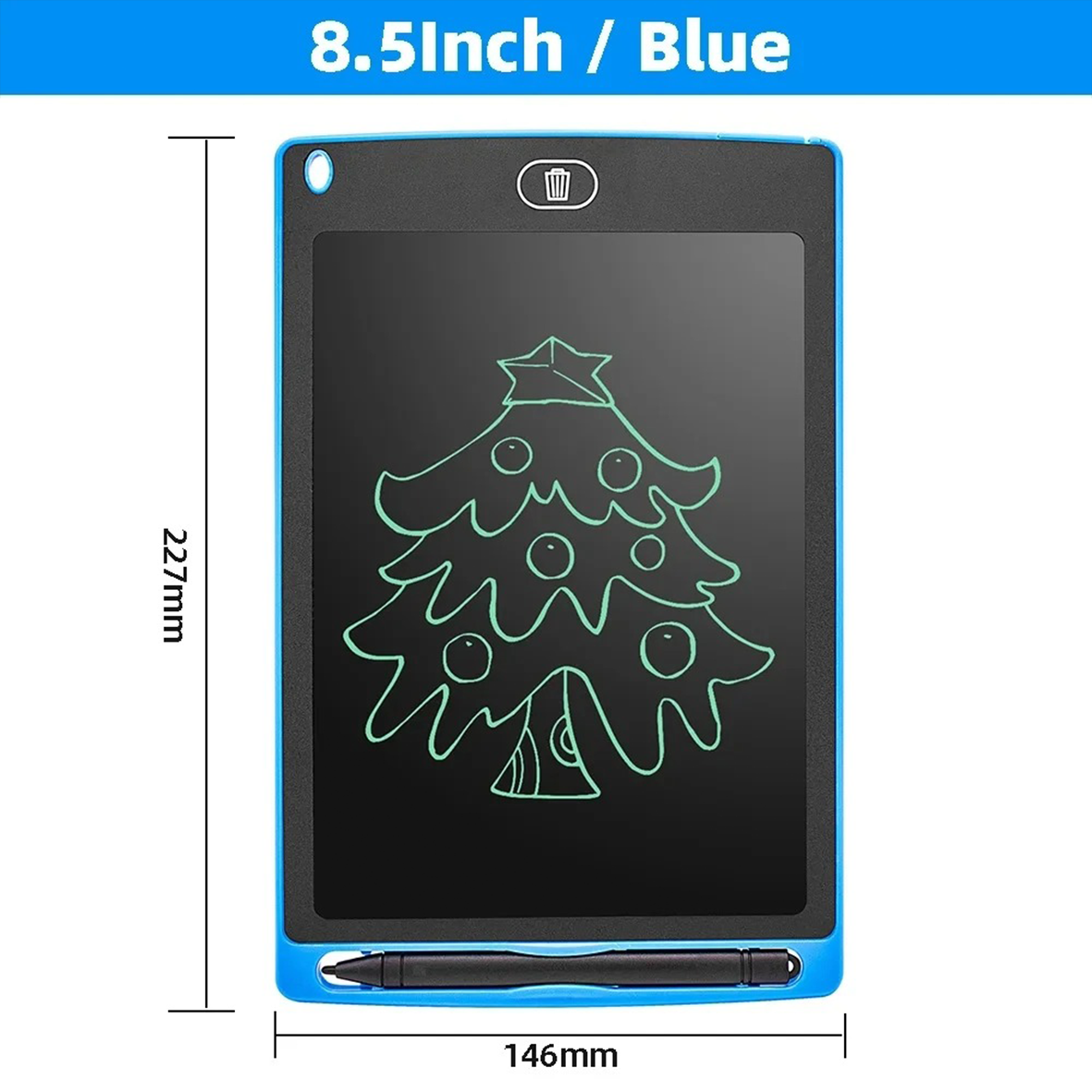 LCD Writing Tablet No Paper Or Chalk - Assorted Colours