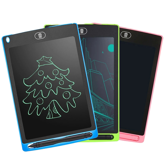 LCD Writing Tablet No Paper Or Chalk - Assorted Colours