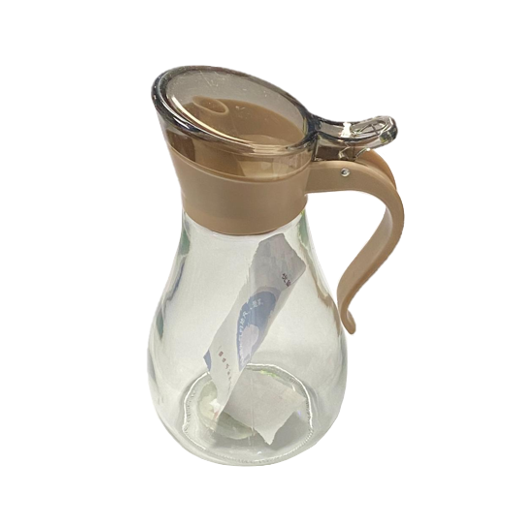 Glass Olive Oil Vinegar Sauce Dispenser Pouring Bottle With Plastic Top 380Ml Assorted Colours  (Parcel Plus Rate)