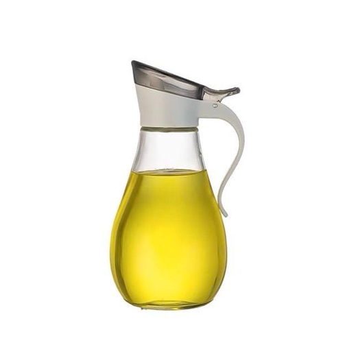 Glass Olive Oil Vinegar Sauce Dispenser Pouring Bottle With Plastic Top 380Ml Assorted Colours  (Parcel Plus Rate)