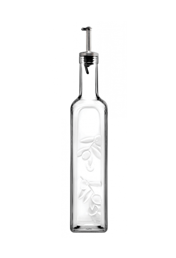 Pb Oil Vinegar Glass Bottle With Metal Silicone Gasket 0.5L