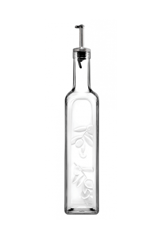 Pb Oil Vinegar Glass Bottle With Metal Silicone Gasket 0.5L