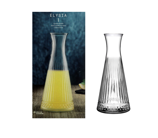 Pb Elysia Glass Water Drink Carafe Jug 940Cc (Parcel Plus Rate)