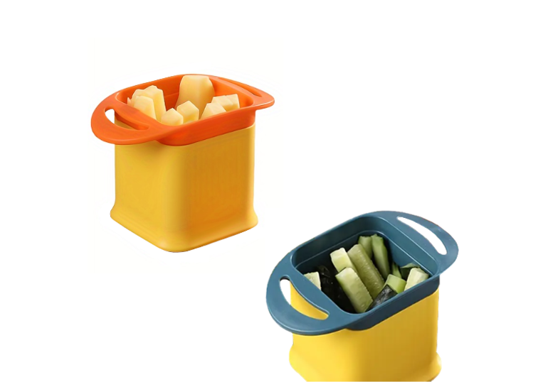 One Step Plastic Potato Chipper Fries Vegetable Cutter 10.5 X 15.5 X 9.5Cm Assorted Colours