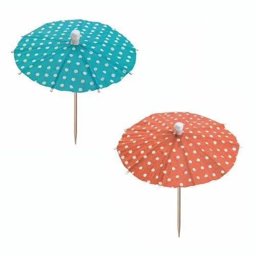 Mini Food Cocktail Drinks Umbrella Picks 10pcs 10 cm Assorted Colours 81116