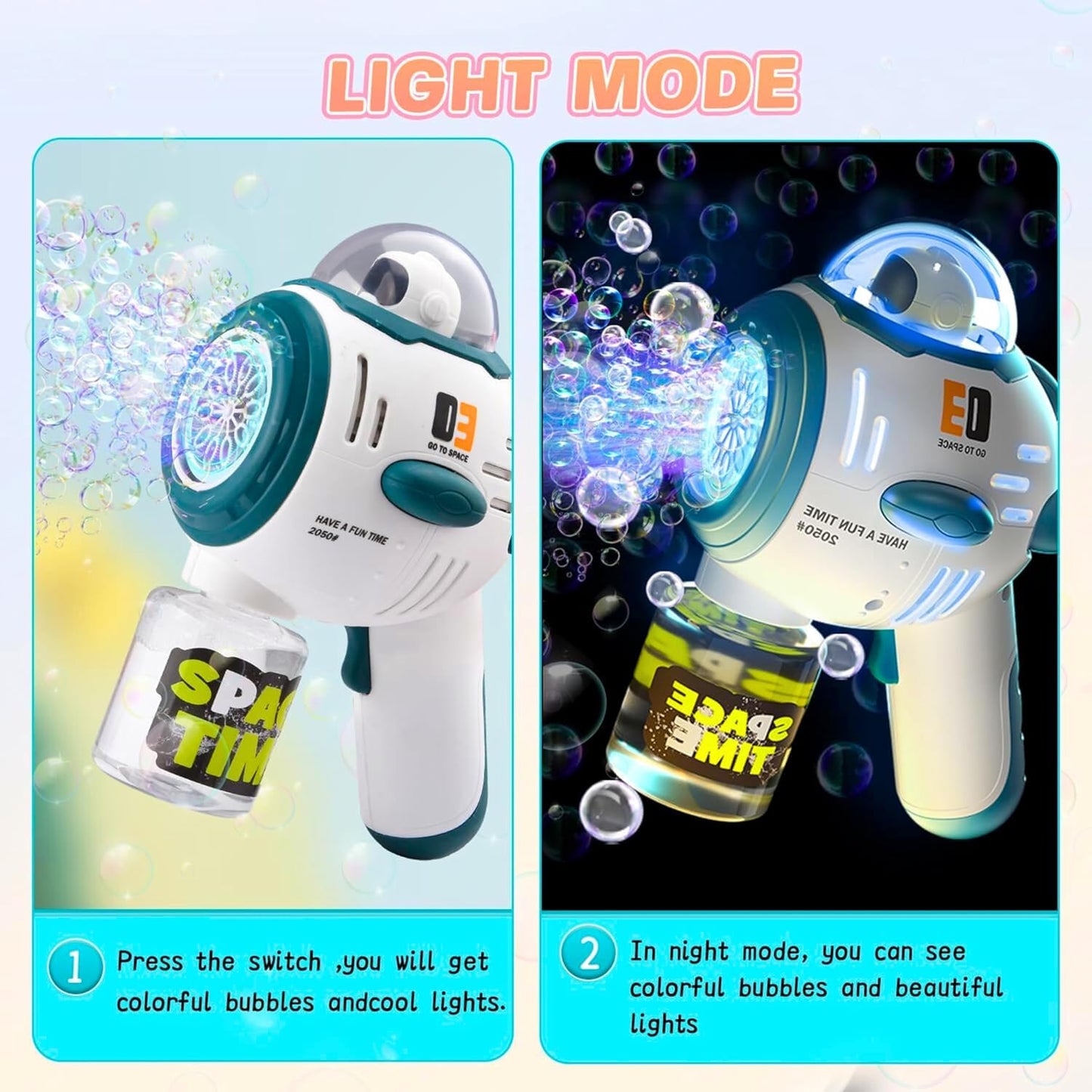 Space Machine Electric Bubble Launcher