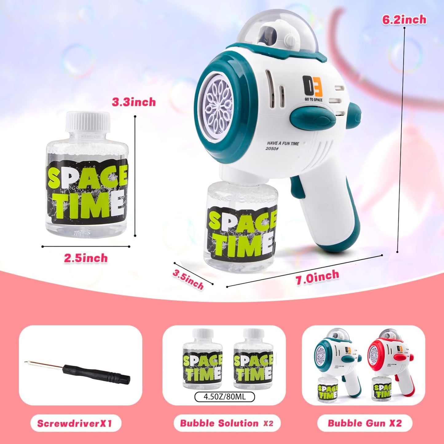Space Machine Electric Bubble Launcher