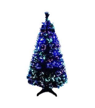 Christmas Fiber Optic Multi Colour White Strands Artificial Christmas Tree 150cm (5FT) 3928