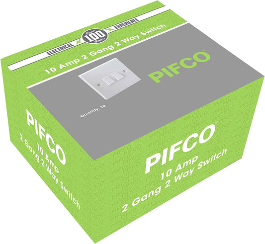 PIFCO 2 Gang 2 Way Wall Switch PIF2025