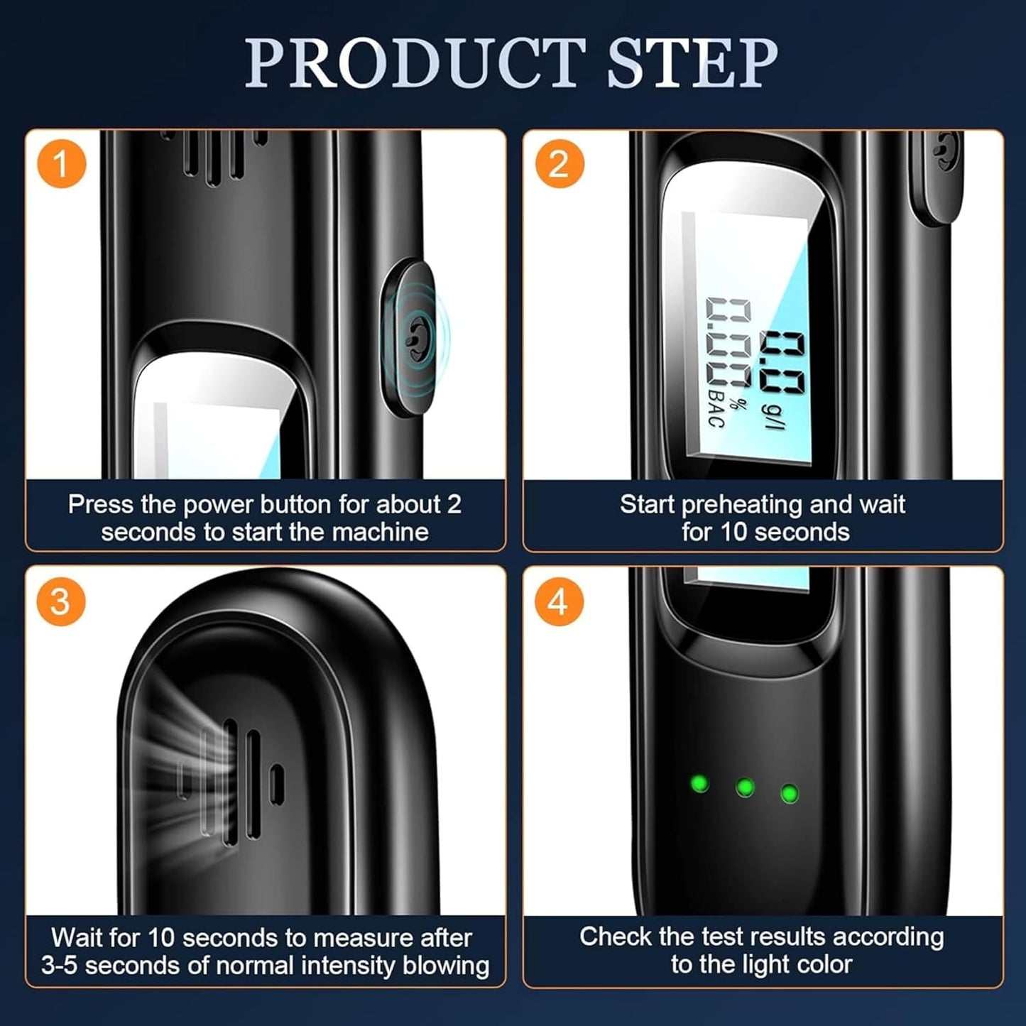 Portable Alcohol Tester Breathalyzer
