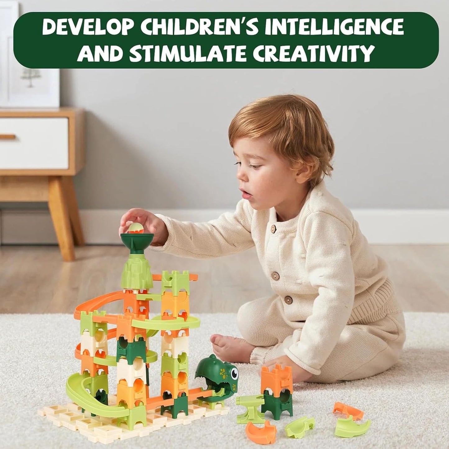 Ball Dash Dinosaur Theme Playset Track 38 Piece