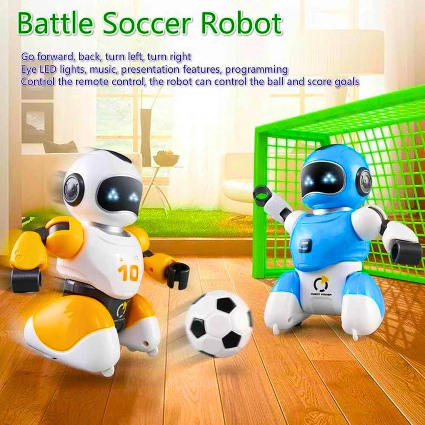 Remote Control Twin Pack Robot Soccer Game USB Rechargeable