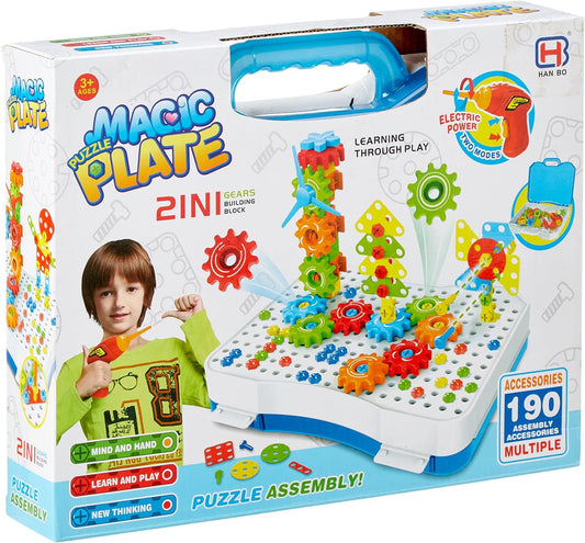 Magic Gear & Chain Puzzle Puzzle Plate Play Set - 190 Piece